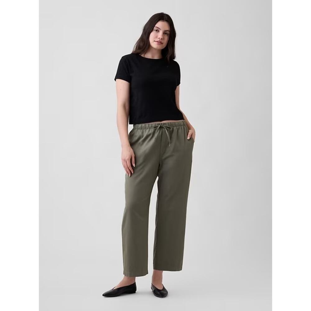 Gap NWT Mid Rise Easy Twill Pants Olive Green size Small